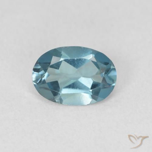 0.91ct 天然 ロンドンブルー トパーズ, 楕円形, VVS