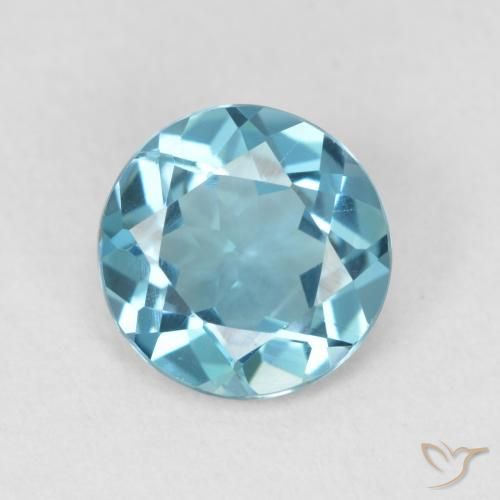 1.91ct 天然 ロンドンブルー トパーズ, ラウンド, VVS
