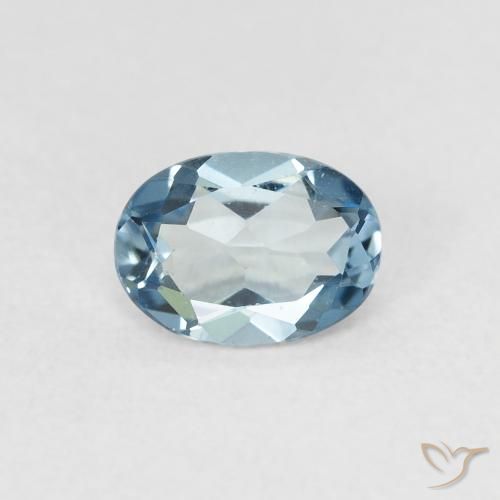 0.83ct 天然 ロンドンブルー トパーズ, 楕円形, VVS-VS