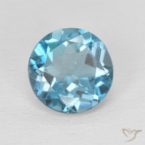 2.30ct 天然 ロンドンブルー トパーズ, ラウンド, VS