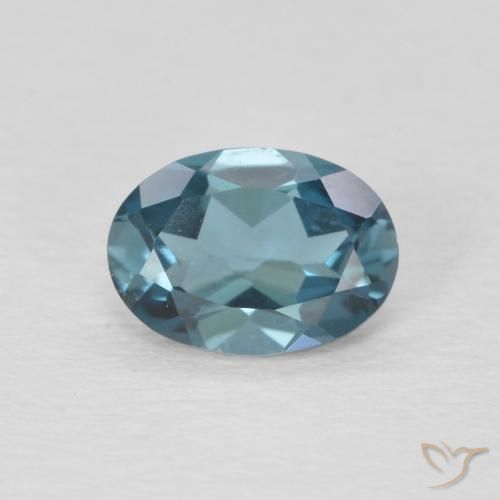 0.95ct 天然 ロンドンブルー トパーズ, 楕円形, VVS