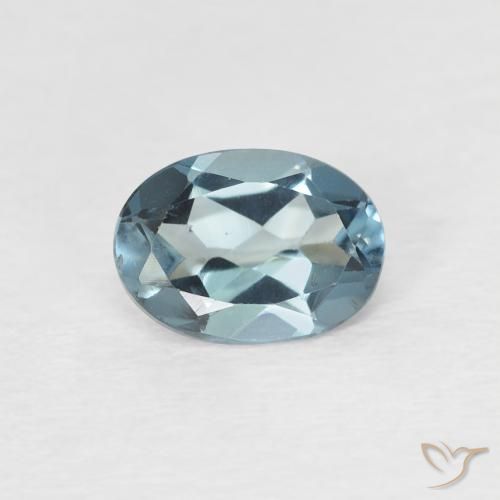 0.87ct 天然 ロンドンブルー トパーズ, 楕円形, VVS-VS, Photo A