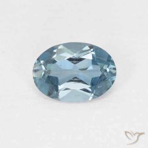 0.97ct 天然 ロンドンブルー トパーズ, 楕円形, VS