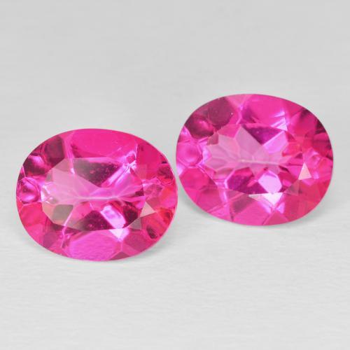 Shop natural 8.64ct Medium Dark-Pink トパーズ gems, 楕円形, from ブラジル at GemSelect. In stock, global shipping!