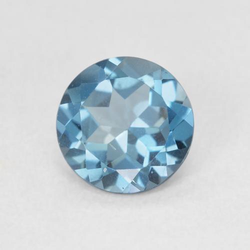 1.48ct 天然 スイスブルー トパーズ, ラウンド, VS