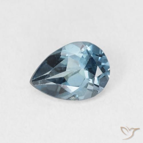 0.89ct 天然 ロンドンブルー トパーズ, 洋梨の形, VS
