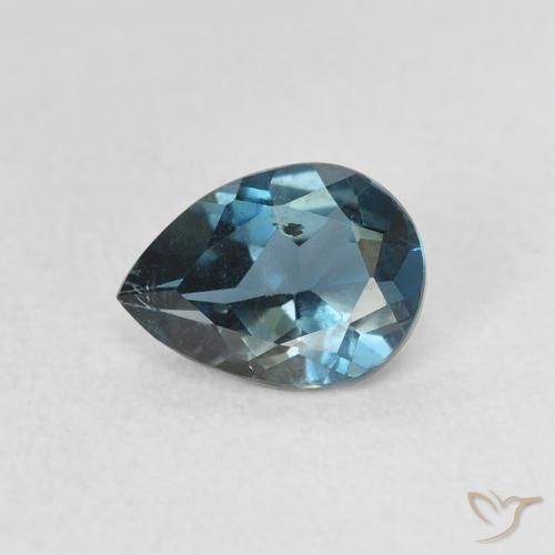 0.86ct 天然 ロンドンブルー トパーズ, 洋梨の形, VS