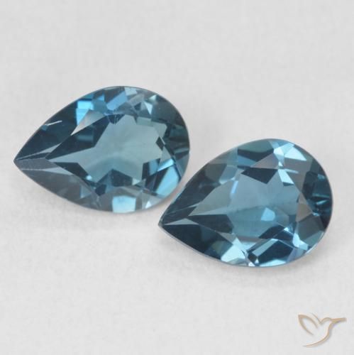 Shop natural 1.47ct ロンドンブルー トパーズ gems, 洋梨の形, from ブラジル at GemSelect. In stock, global shipping!