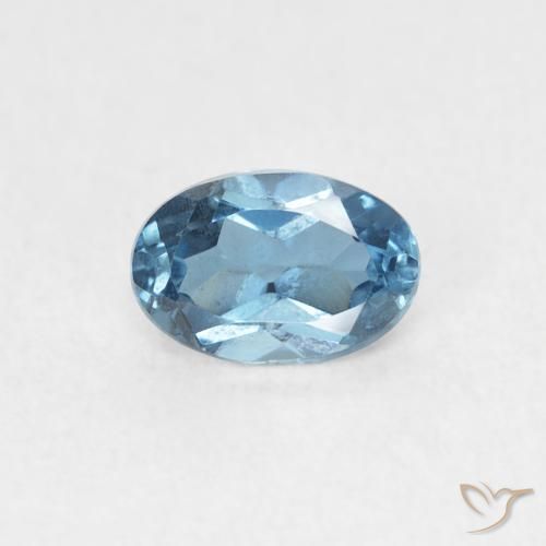 0.67ct 天然 ロンドンブルー トパーズ, 楕円形, VVS-VS