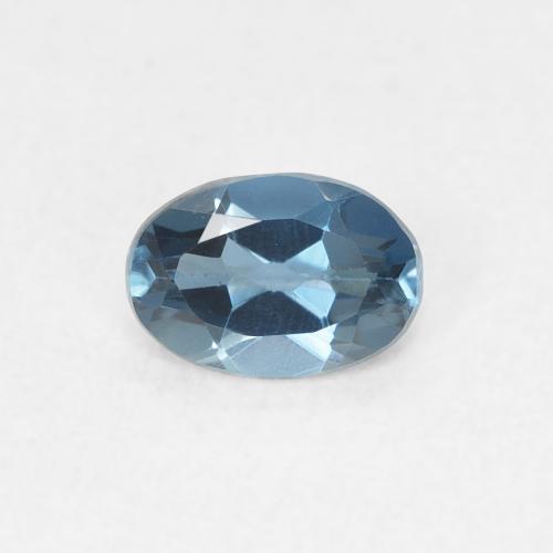 0.50ct 天然 ロンドンブルー トパーズ, 楕円形, VVS-VS