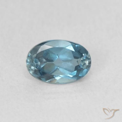 0.65ct 天然 ロンドンブルー トパーズ, 楕円形, VVS-VS