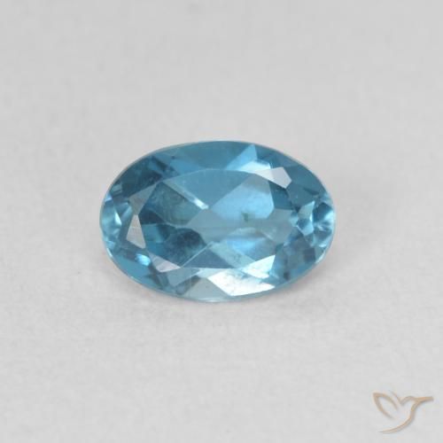 0.53ct 天然 ロンドンブルー トパーズ, 楕円形, VVS-VS