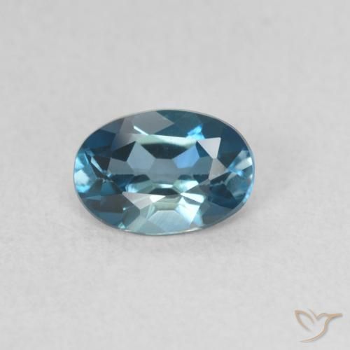 0.53ct 天然 ロンドンブルー トパーズ, 楕円形, VS