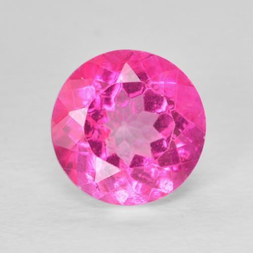 3.81ct 天然 Medium Dark-Pink トパーズ, ラウンド, VVS-VS