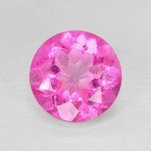 3.31ct 天然 ミディアムピンク トパーズ, ラウンド, VVS-VS