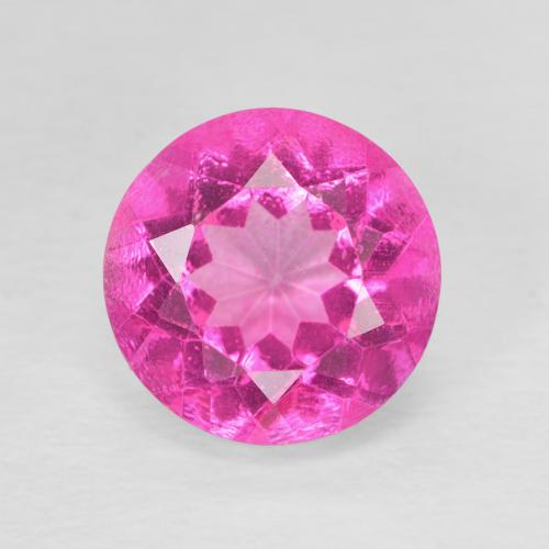 3.47ct 天然 Medium Dark-Pink トパーズ, ラウンド, VVS-VS