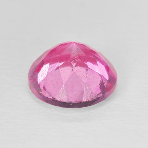 3.47カラットの天然Medium Dark-Pinkトパーズ、ラウンド、VVS-VS