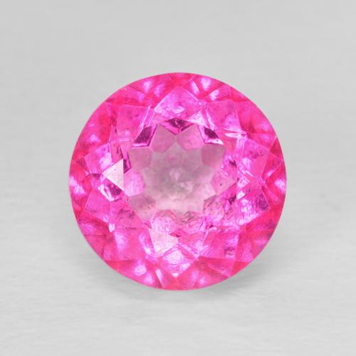 4.03ct 天然 ダークピンク トパーズ, ラウンド, VVS-VS