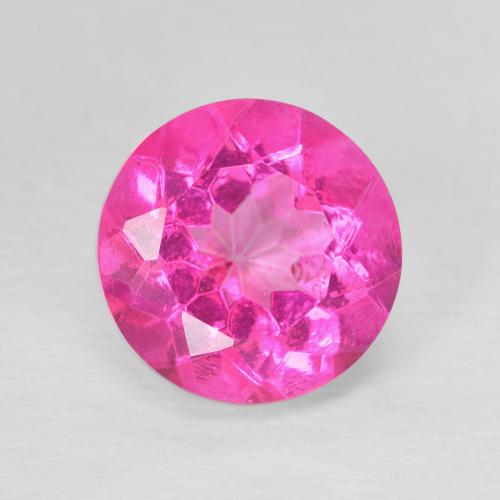 3.64ct 天然 ダークピンク トパーズ, ラウンド, VVS-VS