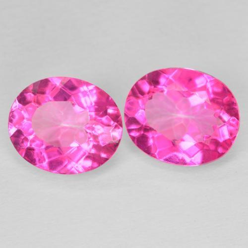 Shop natural 10.71ct Medium Dark-Pink トパーズ gems, 楕円形, from ブラジル at GemSelect. In stock, global shipping!