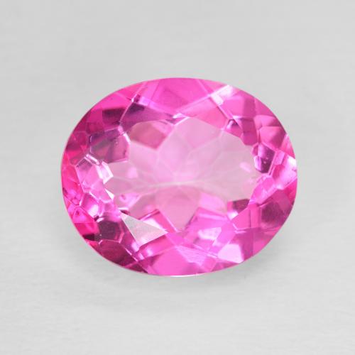 5.82ct 天然 ホットピンク トパーズ, 楕円形, VVS-VS