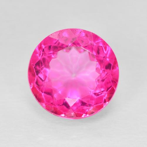 6.75ct 天然 濃いマゼンタ トパーズ, ラウンド, VVS