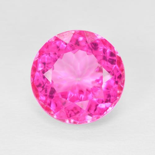 6.32ct 天然 ホットピンク トパーズ, ラウンド, VVS