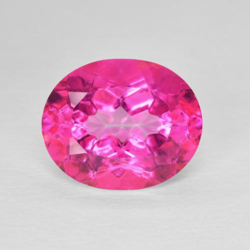 5.66ct 天然 Medium Dark-Pink トパーズ, 楕円形, VVS-VS