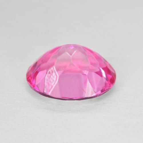 5.66カラットの天然Medium Dark-Pinkトパーズ、楕円形、VVS-VS