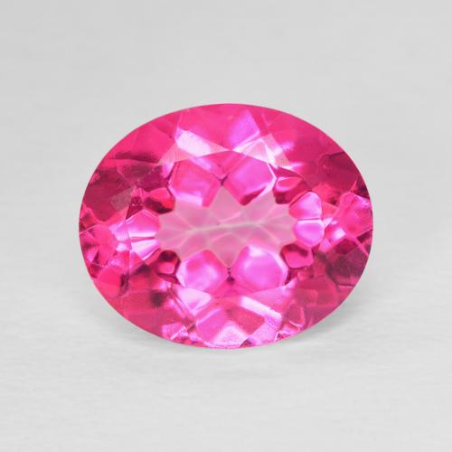 5.80ct 天然 ホットピンク トパーズ, 楕円形, VVS-VS
