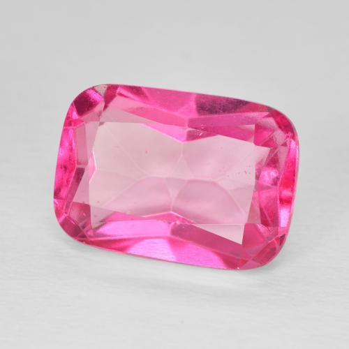 9.60カラットの天然Medium Dark-Pinkトパーズ、クッション、VVS-VS