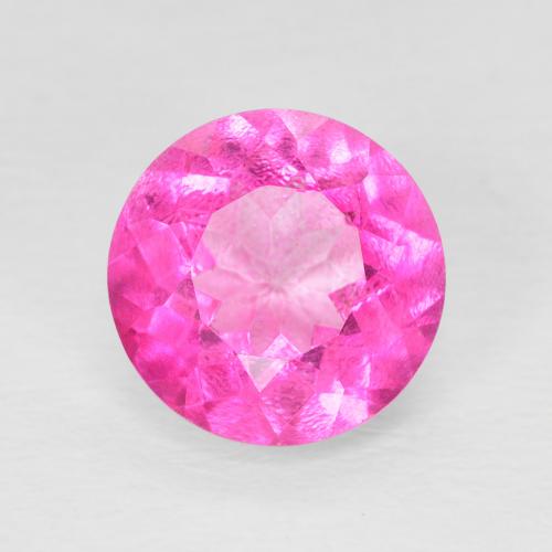 3.37ct 天然 ダークピンク トパーズ, ラウンド, VVS-VS