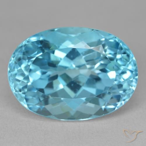 23.61ct 天然 スイスブルー トパーズ, 楕円形, VVS