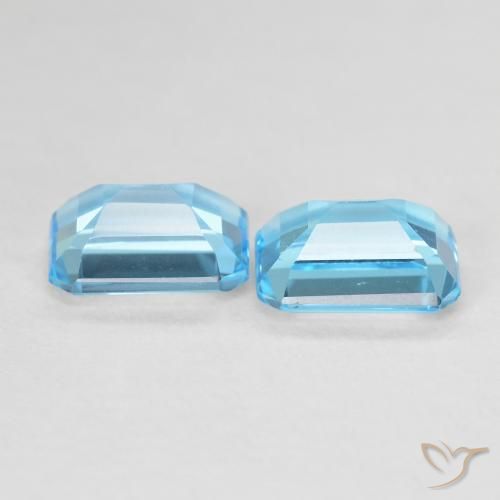 Shop natural 3.96ct スイスブルー トパーズ gems, 八角形 / エメラルドカット, from ブラジル at GemSelect. In stock, global shipping!