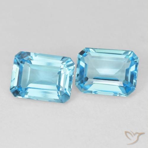 Shop natural 3.86ct スイスブルー トパーズ gems, 八角形 / エメラルドカット, from ブラジル at GemSelect. In stock, global shipping!