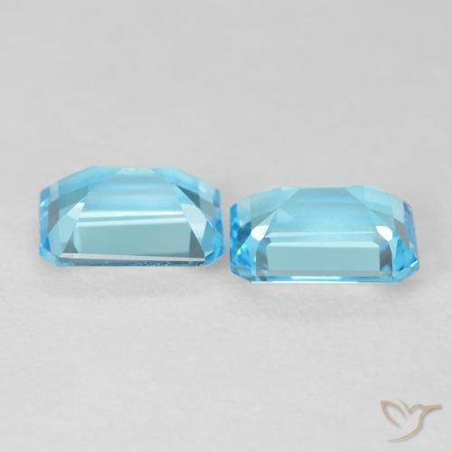 Shop natural 3.86ct スイスブルー トパーズ gems, 八角形 / エメラルドカット, from ブラジル at GemSelect. In stock, global shipping!