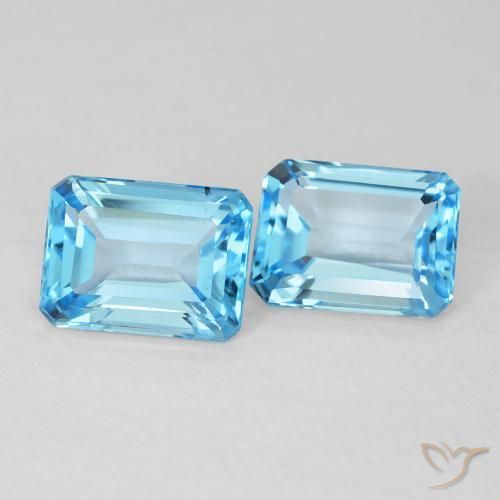 Shop natural 3.68ct スイスブルー トパーズ gems, 八角形 / エメラルドカット, from ブラジル at GemSelect. In stock, global shipping!
