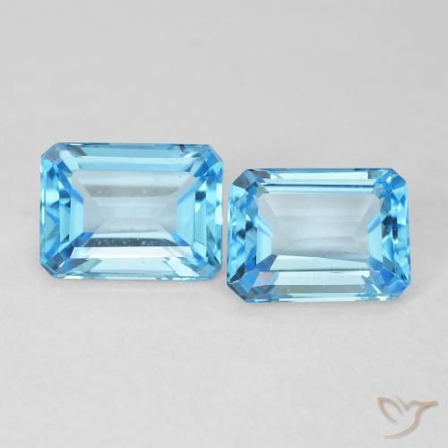 Shop natural 3.68ct スイスブルー トパーズ gems, 八角形 / エメラルドカット, from ブラジル at GemSelect. In stock, global shipping!