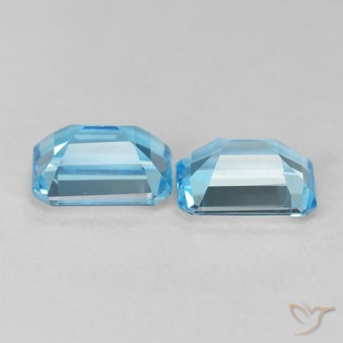 Shop natural 3.89ct スイスブルー トパーズ gems, 八角形 / エメラルドカット, from ブラジル at GemSelect. In stock, global shipping!