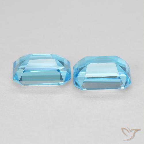 Shop natural 3.88ct スイスブルー トパーズ gems, 八角形 / エメラルドカット, from ブラジル at GemSelect. In stock, global shipping!