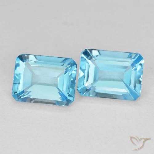 Shop natural 3.56ct スイスブルー トパーズ gems, 八角形 / エメラルドカット, from ブラジル at GemSelect. In stock, global shipping!
