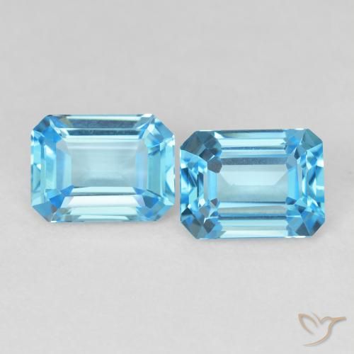 Shop natural 3.81ct スイスブルー トパーズ gems, 八角形 / エメラルドカット, from ブラジル at GemSelect. In stock, global shipping!