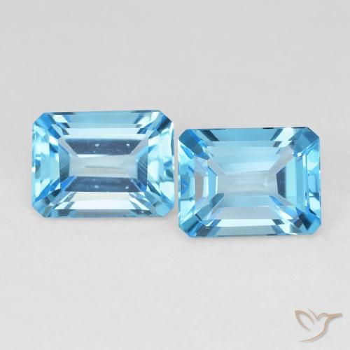 Shop natural 3.94ct スイスブルー トパーズ gems, 八角形 / エメラルドカット, from ブラジル at GemSelect. In stock, global shipping!