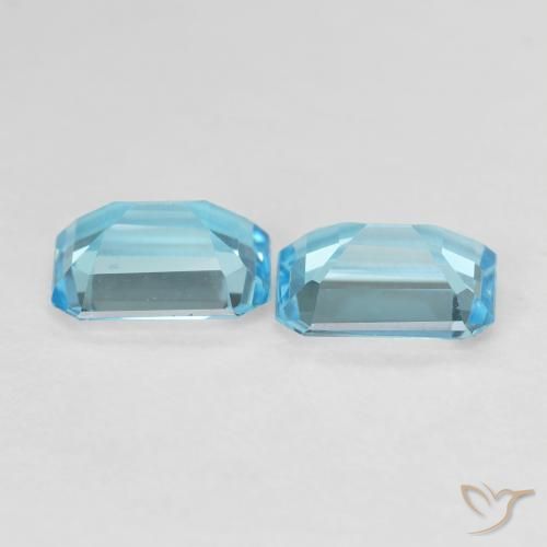 Shop natural 3.35ct 薄いスカイブルー トパーズ gems, 八角形 / エメラルドカット, from ブラジル at GemSelect. In stock, global shipping!