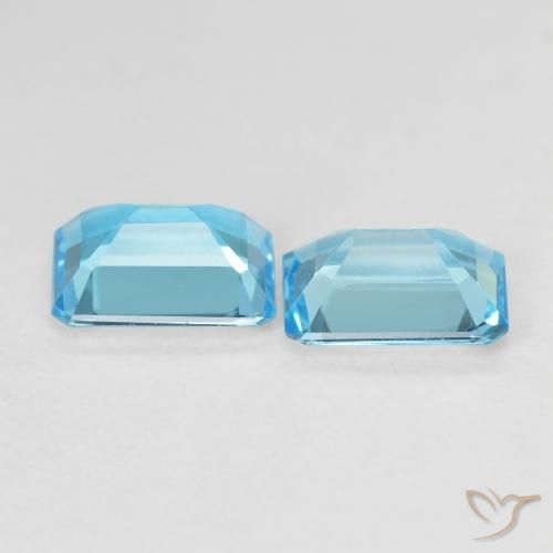 Shop natural 3.40ct スイスブルー トパーズ gems, 八角形 / エメラルドカット, from ブラジル at GemSelect. In stock, global shipping!