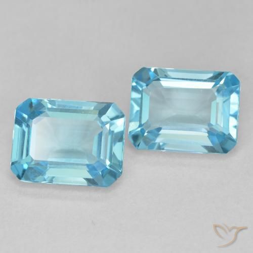 Shop natural 3.64ct スイスブルー トパーズ gems, 八角形 / エメラルドカット, from ブラジル at GemSelect. In stock, global shipping!