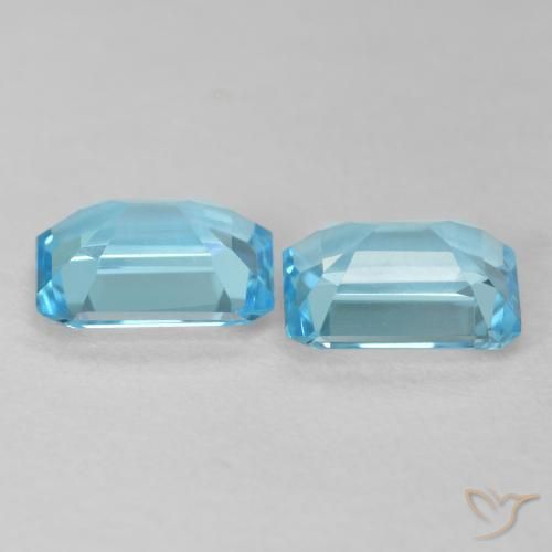 Shop natural 3.64ct スイスブルー トパーズ gems, 八角形 / エメラルドカット, from ブラジル at GemSelect. In stock, global shipping!