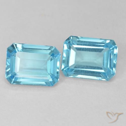 Shop natural 3.73ct スイスブルー トパーズ gems, 八角形 / エメラルドカット, from ブラジル at GemSelect. In stock, global shipping!
