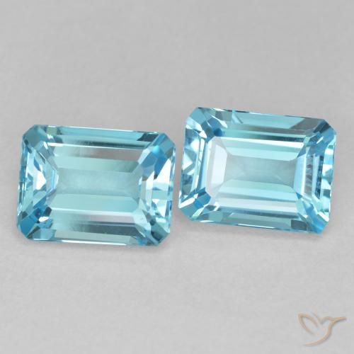 Shop natural 4.04ct スイスブルー トパーズ gems, 八角形 / エメラルドカット, from ブラジル at GemSelect. In stock, global shipping!