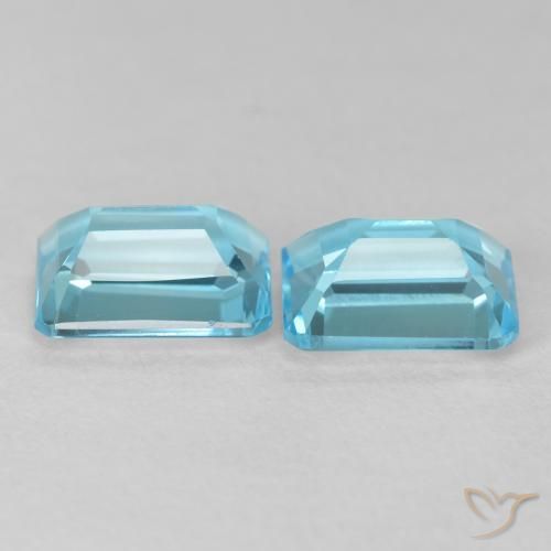 Shop natural 4.04ct スイスブルー トパーズ gems, 八角形 / エメラルドカット, from ブラジル at GemSelect. In stock, global shipping!